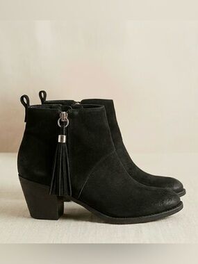 Steve Madden Beti Leather Ankle Booties Women’s Size 7 Block Heel